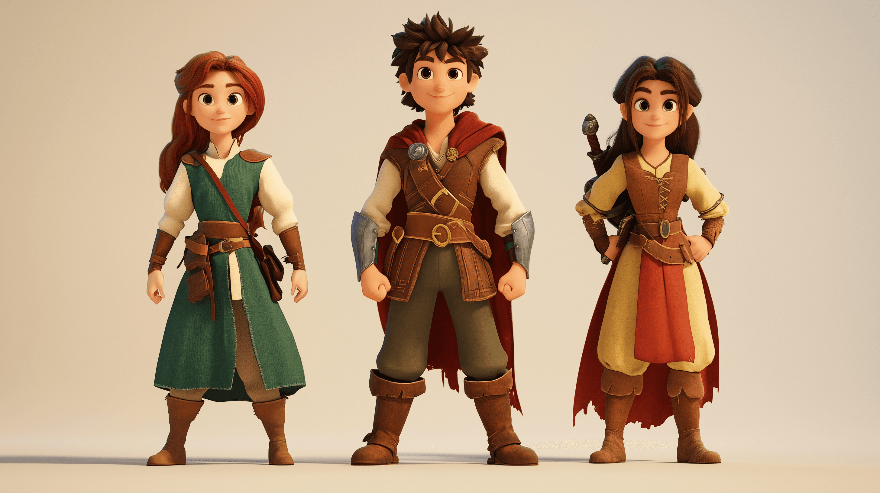 Fantasy characters standing together